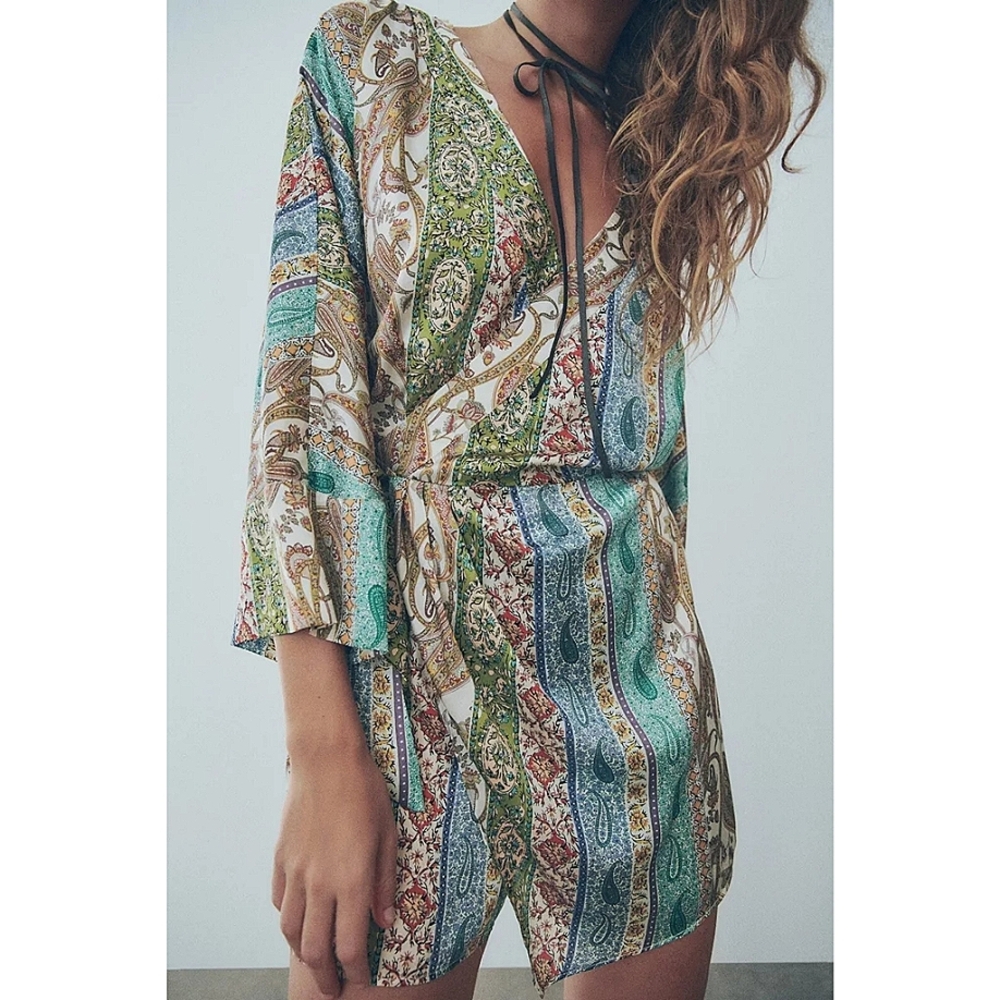 Zara Multicolor Patterned Jumpsuit - image 1